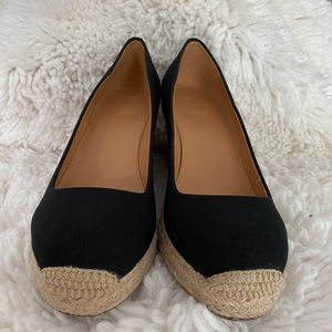 JCrew Canvas espadrille wedges new